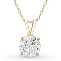 Wisiorek Solitaire Okrągły 0.50 krt Diament Laboratoryjny 585 Żółte Złoto (14K)