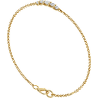 Bransoletka Eyelet z Okrągłymi Naturalnymi Diamentami 0.50 ct 750 Żółte Złoto (18K)