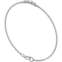 Bransoletka Eyelet z Okrągłymi Naturalnymi Diamentami 0.50 ct 750 Białe Złoto (18K)