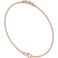 Bransoletka Eyelet z Okrągłymi Naturalnymi Diamentami 0.50 ct 750 Różowe Złoto (18K)