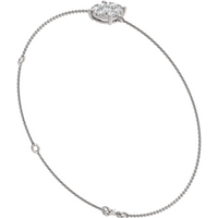 Bransoletka Blossom z Okrągłymi Laboratoryjnymi Diamentami 1.33 ct 585 Białe Złoto (14K)