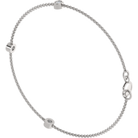 Bransoletka Trio Station z Okrągłymi Naturalnymi Diamentami 0.30 ct 585 Białe Złoto (14K)