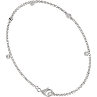 Bransoletka Quintet Station z Okrągłymi Laboratoryjnymi Diamentami 0.14 ct 417 Białe Złoto (10K)
