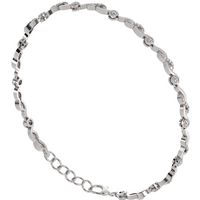 Bransoletka Kiss z Okrągłymi Laboratoryjnymi Diamentami 0.12 ct 750 Białe Złoto (18K)