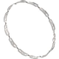 Bransoletka Solar z Okrągłymi Laboratoryjnymi Diamentami 0.73 ct 585 Białe Złoto (14K)