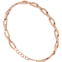 Bransoletka Labyrinth z Okrągłymi Laboratoryjnymi Diamentami 0.24 ct 417 Różowe Złoto (10K)