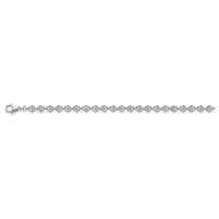 Bransoletka Entwinted Hearts z Okrągłymi Naturalnymi Diamentami 0.10 ct 750 Białe Złoto (18K)