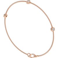 Bransoletka Sunlit z Okrągłymi Laboratoryjnymi Diamentami 0.12 ct 750 Różowe Złoto (18K)