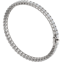 Bransoletka Heirloom z Okrągłymi Laboratoryjnymi Diamentami 8.33 ct 750 Białe Złoto (18K)