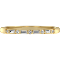 Obrączka Ślubna Petite Prong 1.30 MM Diament Laboratoryjny 417 (10K) Żółte Złoto