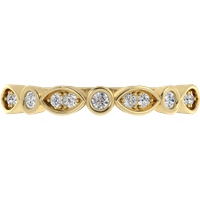 Obrączka Ślubna Rock 1.50 MM Diament Laboratoryjny 417 (10K) Żółte Złoto