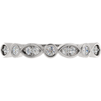 Obrączka Ślubna Rock 1.50 MM Diament Laboratoryjny 417 (10K) Białe Złoto