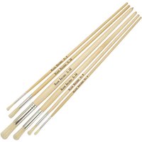Major Brushes Hog Long Round Pack 60 /10 x sizes 4, 6, 8, 10, 14, 18