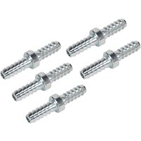 Sealey AC10 Double End Hose Connector 1/4" Hose Pack Of 5, Multi