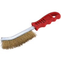 Sealey - WB05DB24 Wire Brush Brassed Steel Plastic Handle - Display Box of 24