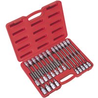 AK2196 Hex Socket Bit Set 30pc 1/2''Sq Drive - Sealey