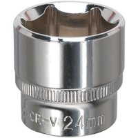 SP3814 Premier Fully Polished Socket 3/8''Sq Drive 14mm - Sealey