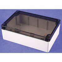 Hammond 1554 Series Light Grey Polycarbonate Enclosure, IP68, 119.4 mm x 238.8 mm x 160 mm