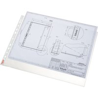 Esselte Quality Punched Pocket, Holds up to 20 A5 sheets, Transparent,