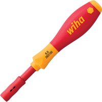 Wiha Hexagon Nut Driver, 6 mm Tip VDE/1000V Approved, 50 mm Blade, 160mm Overall
