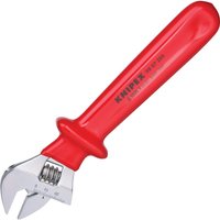 Knipex, 30 mm Jaw Capacity Adjustable Spanner, 260mm Overall, Insulated Handle VDE/1000V Approved