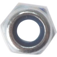 Faithfull - ForgeFix 100NYLOC6 Hexagon Nut & Nylon Insert zp M6 Bag 100 FORNYLOC6M
