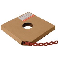 Forgefix - PCBR12 Red Plastic Coated Pre-Galvanised Band 12mm x 0.8 x 10m Box 1 FORPCBR12