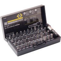 CK, Torx, Hex, Flat, Phillips, Pozidriv, Square Screwdriver Bit Set, 41 Pieces