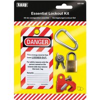 Kasp Brass 1-Lock Lockout Kit Brass MCB, 6 mm