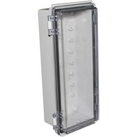 CAMDENBOSS X8 Series Grey Clear Lid ABS General Purpose Enclosure, IP67, IK08, 100 mm x 210 mm x 210 mm