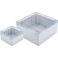 Hammond 1554QA2GYCL Watertight PC Enclosure Grey, Clear Lid 140 x ...