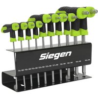 S01151 Siegen T-Handle TRX-Star Key Set 10pc - Sealey