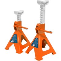 Sealey - VS2002BL Ratchet Type Axle Stands (Pair) 2 Tonne Capacity per Stand - Blue