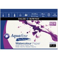 Daler-Rowney Aquafine Texture Watercolour Paper Pad A4 300G 12Sh