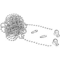 Faithfull Brass Ball Chain Kit Polished Brass 1 m FAICHBALLPB1