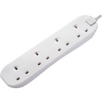 BG Electrical 2 m 4 Socket Shuttered Socket Extension Lead Extension Lead, 240V, IP20