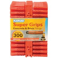 Plasplugs - SAP505CC sap 505 Solid Wall Super Grips Fixings Assorted (150) PLASAP505