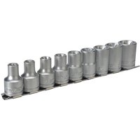 Tengtools - Teng M1210 M1210 Socket Clip Rail Set of 9 External torx 1/2in Drive TENM1210