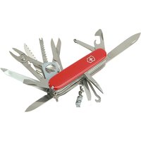 Victorinox Swiss Champ Multi-tool Knife – 33 Functions Including Tweezers, Scissors, Magnifying Glass, Black, 185g