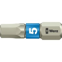 Wera Hex Screwdriver Bit, 6.35 mm Drive, 2 mm Tip, Hex Drive, 25mm Overall 1-Piece