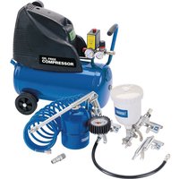 Draper Oil-Free 24L Compressor with 5-Piece Air Tool Kit (Model 25936)
