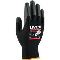 uvex Phynomic airLite A ESD Black Elastane, Carbon, Polyamide Work Gloves, Size 7, Aqua Polymer Coating