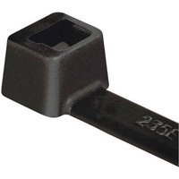 HellermannTyton Cable Tie, Inside Serrated, 150 mm x 4.6mm, Black Polyamide 66