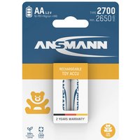 Ansmann 1312-0039 AA Rechargeable Lithium Battery 1800mAh 1.5V 8 Pack