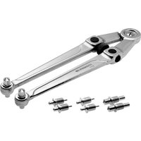 Facom, 100 mm Jaw Capacity Adjustable Spanner, 245mm Overall, Metal Handle