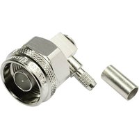 Telegartner N Series Coaxial Connector Cable Male N Connector, 50 Ω, Right Angle Body Solder