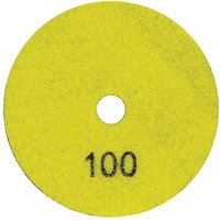 Mexco Ceramica 100mm 200-Grit Diamond Dry Polishing Disc for Marble & Granite