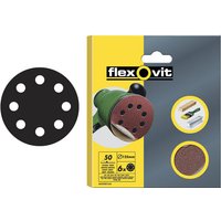 Flexovit 78072764762 Hook & Loop Sanding Disc 125mm Medium 80G (Pack 6) FLV64762