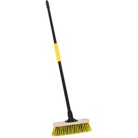 Bulldozer Broom, Dual Colour With Polyvinyl Chloride Bristles for Wet Areas