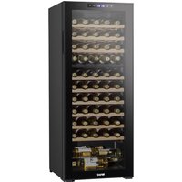 Baridi 55 Bottle Dual Zone Drinks Wine Cooler, Fridge, Touch Screen, Led, Black, Black